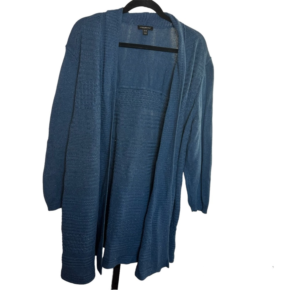 Lane Bryant Blue Open Front Cardigan Sweater, size 18/20